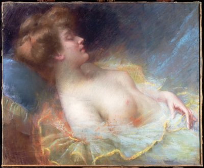 Joven mujer durmiendo de Delphin Enjolras