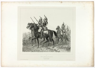 Guardia avanzada de los 11º dragones, de Souvenirs d’Italie: Expédition de Rome de Denis Auguste Marie Raffet