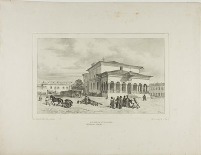 Iglesia de San Jorge, Bucarest, Valaquia, 13 de julio de 1837 de Denis Auguste Marie Raffet