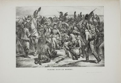 Marcha del desierto de Denis Auguste Marie Raffet
