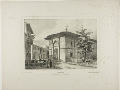 Iglesia griega, Bucarest, Valaquia, 15 de julio de 1837 de Denis Auguste Marie Raffet