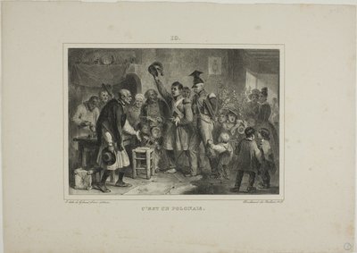 Es un poste de Denis Auguste Marie Raffet