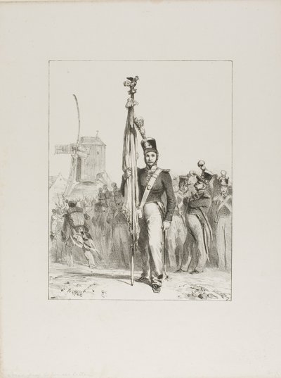 Infantería Ligera, Portaestandarte de Denis Auguste Marie Raffet