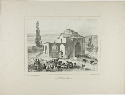 Tumba de Mariah, Bachtcheh-Seraï, Crimea, 21 de agosto de 1837 de Denis Auguste Marie Raffet
