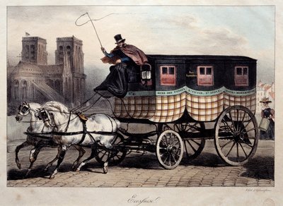 Transporte parisino: ómnibus conocido como el Escocés de Denis Auguste Marie Raffet