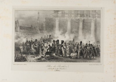 Place du Panthéon, noche del 22 al 23 de diciembre de 1830 de Denis Auguste Marie Raffet