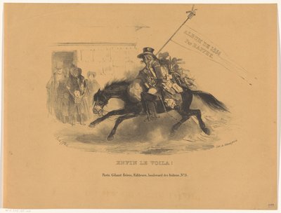Postiljon te paard
Enfin le voila! (título en el objeto)
Album de 1836 (título de la serie en el objeto) de Denis Auguste Marie Raffet