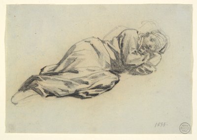figura reclinada de Denis Auguste Marie Raffet