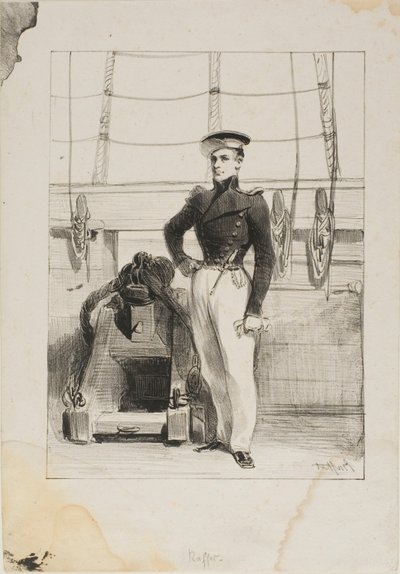 Royal Navy, Tripulación de línea, Alférez de navío de Denis Auguste Marie Raffet