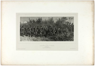 Zapadores yendo a las trincheras, de Souvenirs d’Italie: Expédition de Rome de Denis Auguste Marie Raffet