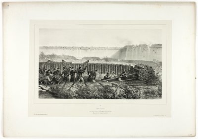 Sapping en pleno apogeo, de Souvenirs d’Italie: Expédition de Rome de Denis Auguste Marie Raffet