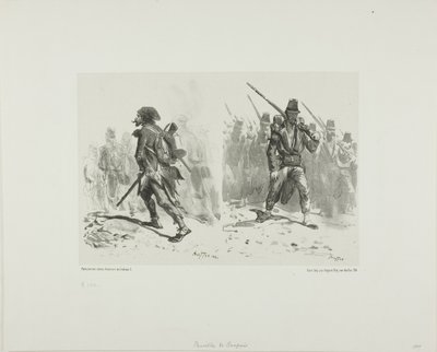 Hoja de bocetos de Denis Auguste Marie Raffet