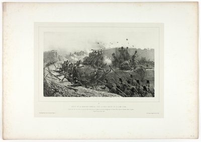 Salida de la guarnición romana..., de Souvenirs d’Italie: Expédition de Rome de Denis Auguste Marie Raffet