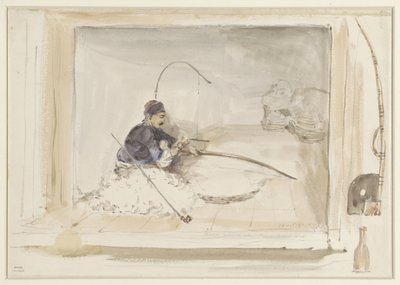 Trabajador del algodón sentado de Denis Auguste Marie Raffet