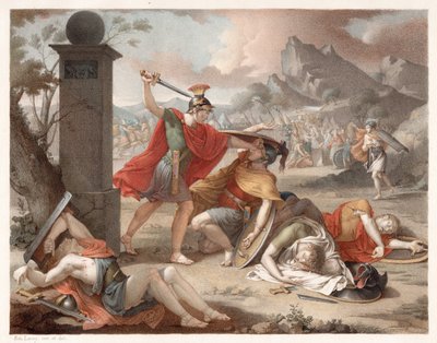 Denis-Sébastien Leroy - La batalla de los Horacios y los Curacios - 1798 de Denis Sebastien Leroy