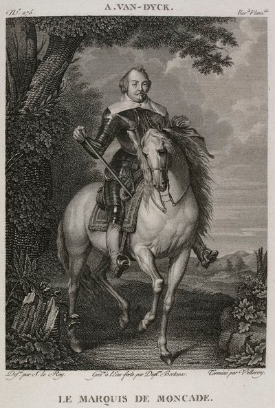 Denis-Sébastien Leroy, Antoine-Claude-François Villerey y Jean Duplessis-Bertaux - El marqués de Moncade, según Antoine van Dyck - 1802-1815 de Denis Sebastien Leroy
