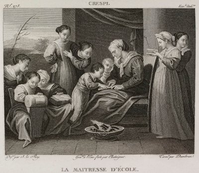 Denis-Sébastien Leroy, Chataigner y Dambrun - La maestra, según Giuseppe Crespi - 1802-1815 de Denis Sebastien Leroy