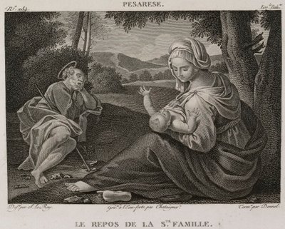 Denis-Sébastien Leroy, Chataigner y Dennel - El descanso de la Sagrada Familia, según Il Pesarese - 1802-1815 de Denis Sebastien Leroy