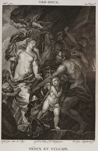 Denis-Sébastien Leroy, Chataigner y Langlois le jeune - Venus y Vulcano, según Antoine van Dyck - 1802-1815 de Denis Sebastien Leroy