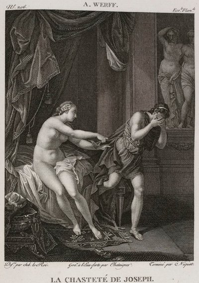 Denis-Sébastien Leroy, Chataigner y Niquet - La castidad de José, según Adriaen van der Werff - 1802-1815 de Denis Sebastien Leroy