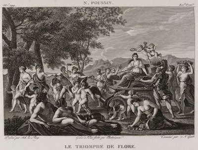 Denis-Sébastien Leroy, Chataigner y Niquet - El triunfo de Flora, según Nicolas Poussin - 1802-1815 de Denis Sebastien Leroy