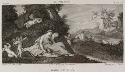 Denis-Sébastien Leroy, Chataigner y Niquet - Marte y Rea, según Nicolas Poussin - 1802-1815 de Denis Sebastien Leroy