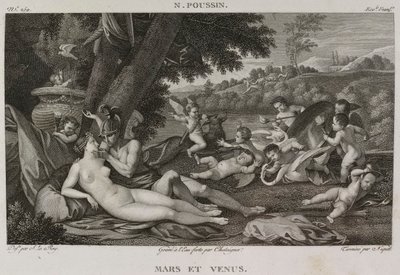 Denis-Sébastien Leroy, Chataigner y Niquet - Marte y Venus, según Nicolas Poussin - 1802-1815 de Denis Sebastien Leroy
