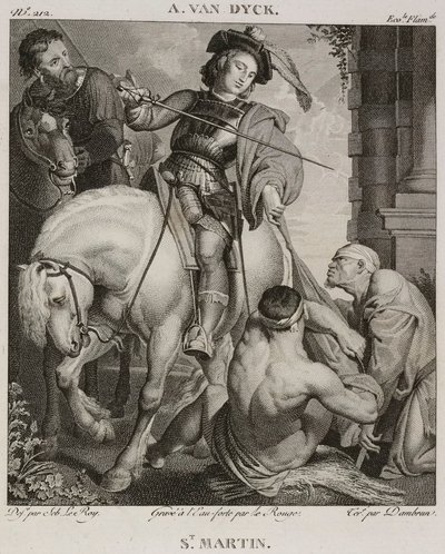 Denis-Sébastien Leroy, El Rojo y Dambrun - San Martín, según Antoine van Dyck - 1802-1815 de Denis Sebastien Leroy