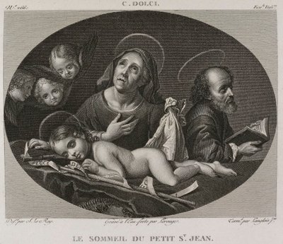 Denis-Sébastien Leroy, Lerouge et Langlois jeune - El sueño del pequeño San Juan, según Carlo Dolci - 1802-1815 de Denis Sebastien Leroy
