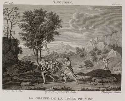 Denis-Sébastien Leroy, Saulx y Bovinet - La uva de la tierra prometida, según Nicolas Poussin - 1802-1815 de Denis Sebastien Leroy