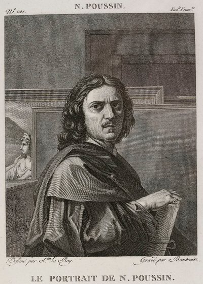 Denis-Sébastien Leroy et Boutrois - El retrato de Nicolas Poussin, según Nicolas Poussin - 1802-1815 de Denis Sebastien Leroy