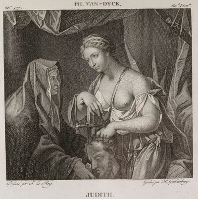 Denis-Sébastien Leroy y H. Guttemberg - Judith, según Philip van Dijk - 1802-1815 de Denis Sebastien Leroy