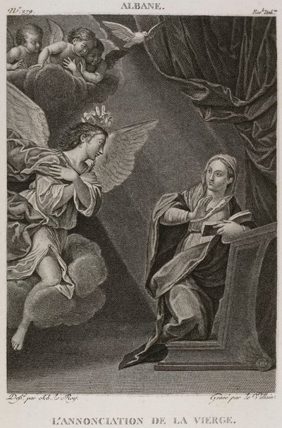 Denis-Sébastien Leroy et Le Villain - La Anunciación de la Virgen, según Francesco Albani - 1802-1815 de Denis Sebastien Leroy