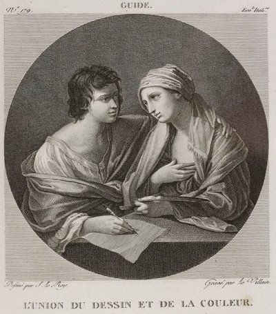 Denis-Sébastien Leroy y Le Villain - La unión del dibujo y el color, según Guido Reni - 1802-1815 de Denis Sebastien Leroy