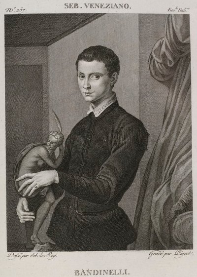 Denis-Sébastien Leroy et Pigeot - Bandinelli, antes atribuido a Sebastiano del Piombo, ahora atribuido a Bronzino - 1802-1815 de Denis Sebastien Leroy