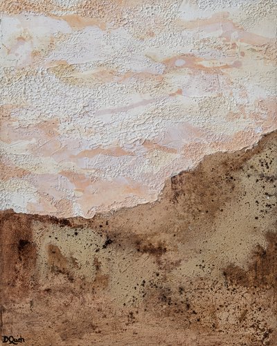 Abstracto del desierto terroso de Denise Quah