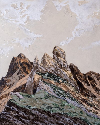 Montañas de textura terrosa de Denise Quah