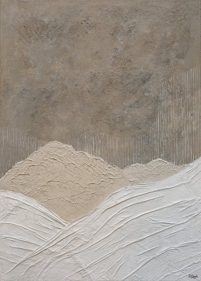 Paisaje montañoso con relieve de Denise Quah