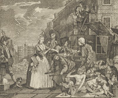 El progreso de un libertino, Placa 4, ca. 1800 de Dent