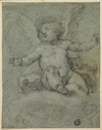 Putto sentado en las nubes de Denys Calvaert