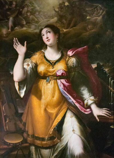 Santa Cecilia, c.1580 (óleo sobre lienzo) de Denys Calvaert or Calvart