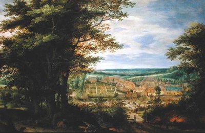 La Abadía de La Cambre en el Bosque de Soignes, 1609 de Denys van Alsloot