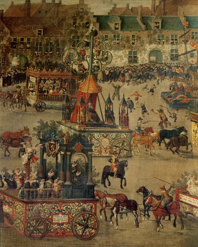 La Ommeganck en Bruselas el 31 de mayo de 1615: (detalle) del Triunfo de Isabel de España de Denys van Alsloot