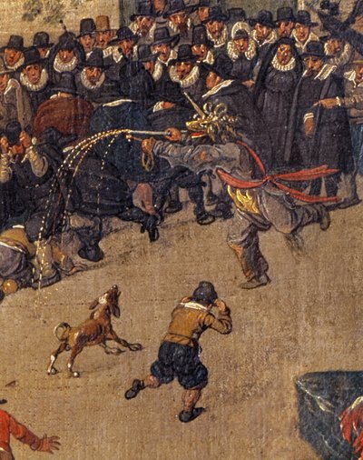 El Triunfo de la Archiduquesa Isabel en el Ommerganck de Bruselas el 31 de mayo de 1615, (detalle) de Denys van Alsloot