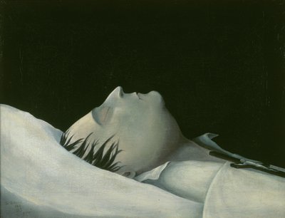 Napoleón en su lecho de muerte en Santa Elena, 1821 de Denzil O. Ibbetson