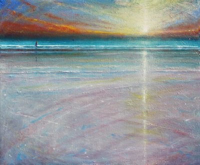 Stillness of Evening, 2020 (Óleo sobre lienzo) de Derek Hare