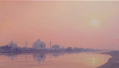 Atardecer en el Yamuna de Derek Hare