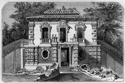 Palacio Europeo de Yuanmingyuan, el Jardín de la Claridad Perfecta en el Palacio de Verano cerca de Pekín (Beijing). Grabado después de un dibujo de Deroy, en “Le Tour du Monde, Nuevo diario de Viajes”, editado por Edouard Charton, París de Deroy (after)