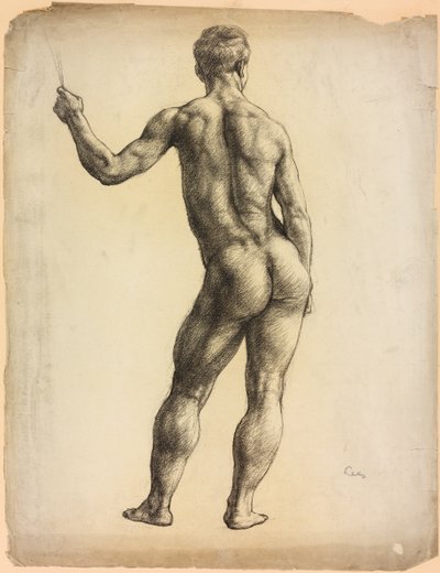 Estudio de una figura masculina de Derwent Lees