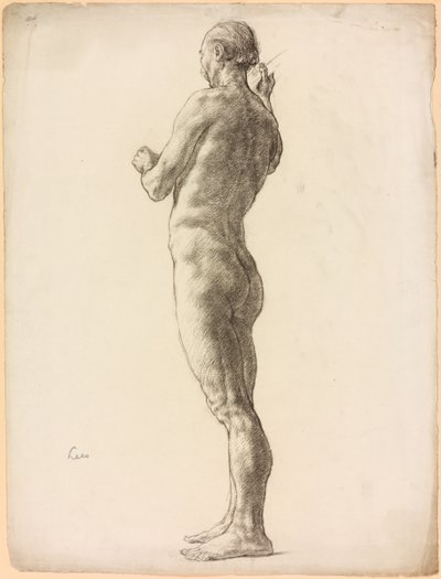 Estudio de una figura masculina de Derwent Lees